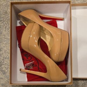 Christian Louboutin Tan Stiletto Heels